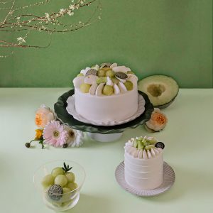 翠郁晨露 (玄米蜜瓜抹茶蛋糕)